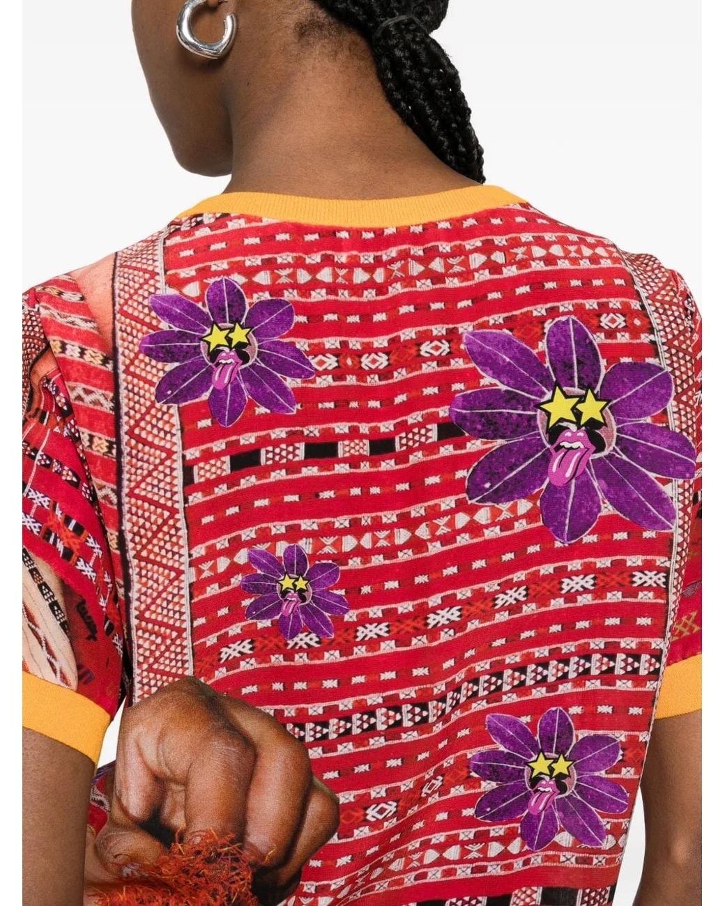 The Artistylist Red Graphic-Print T-Shirt