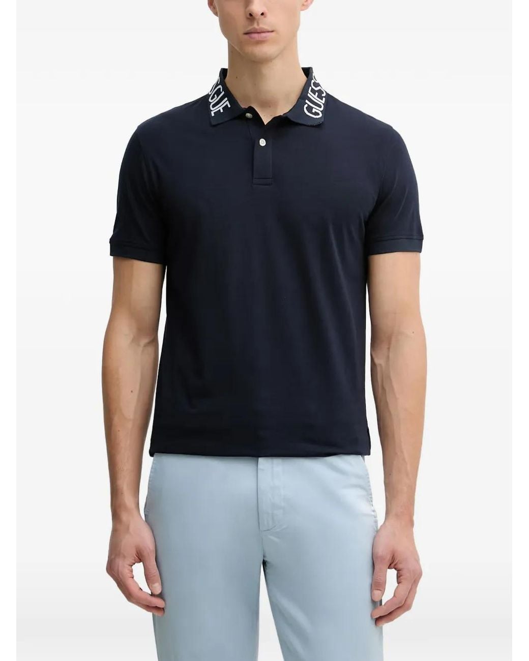 Guess Blue Slim-Fit Polo Shirt for men