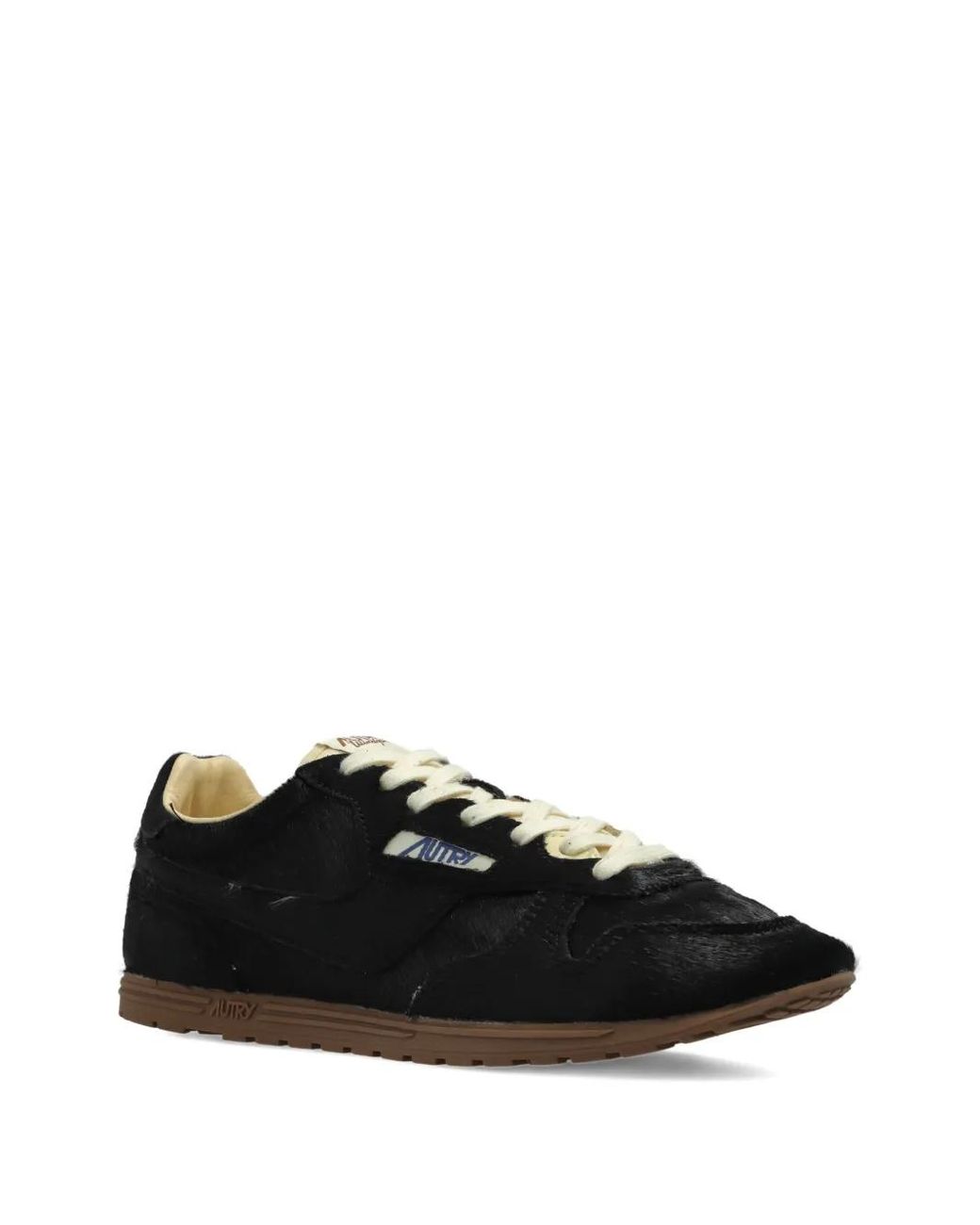 Autry Black Windspin Leather Sneakers