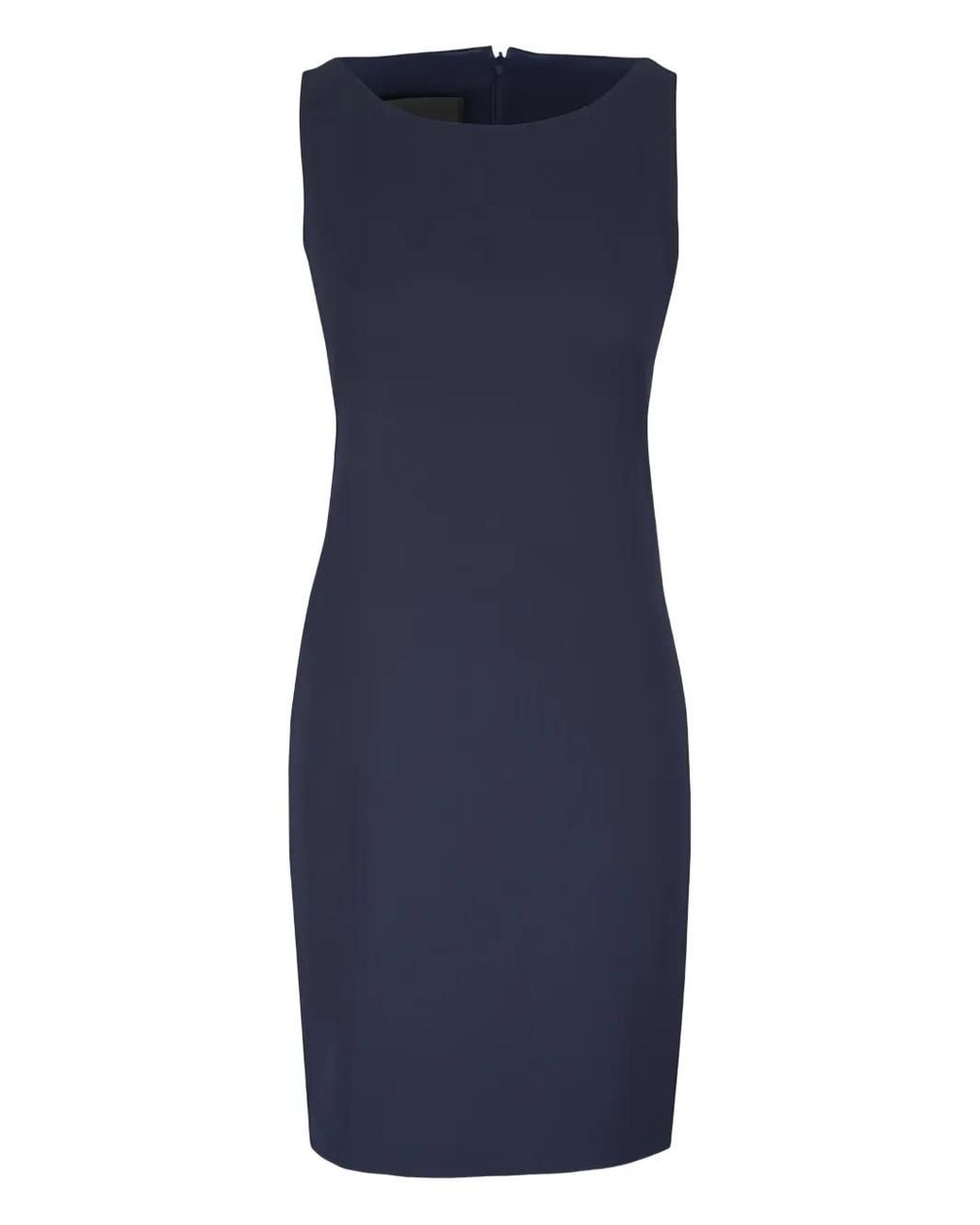 Akris Blue Sleeveless Midi Dress