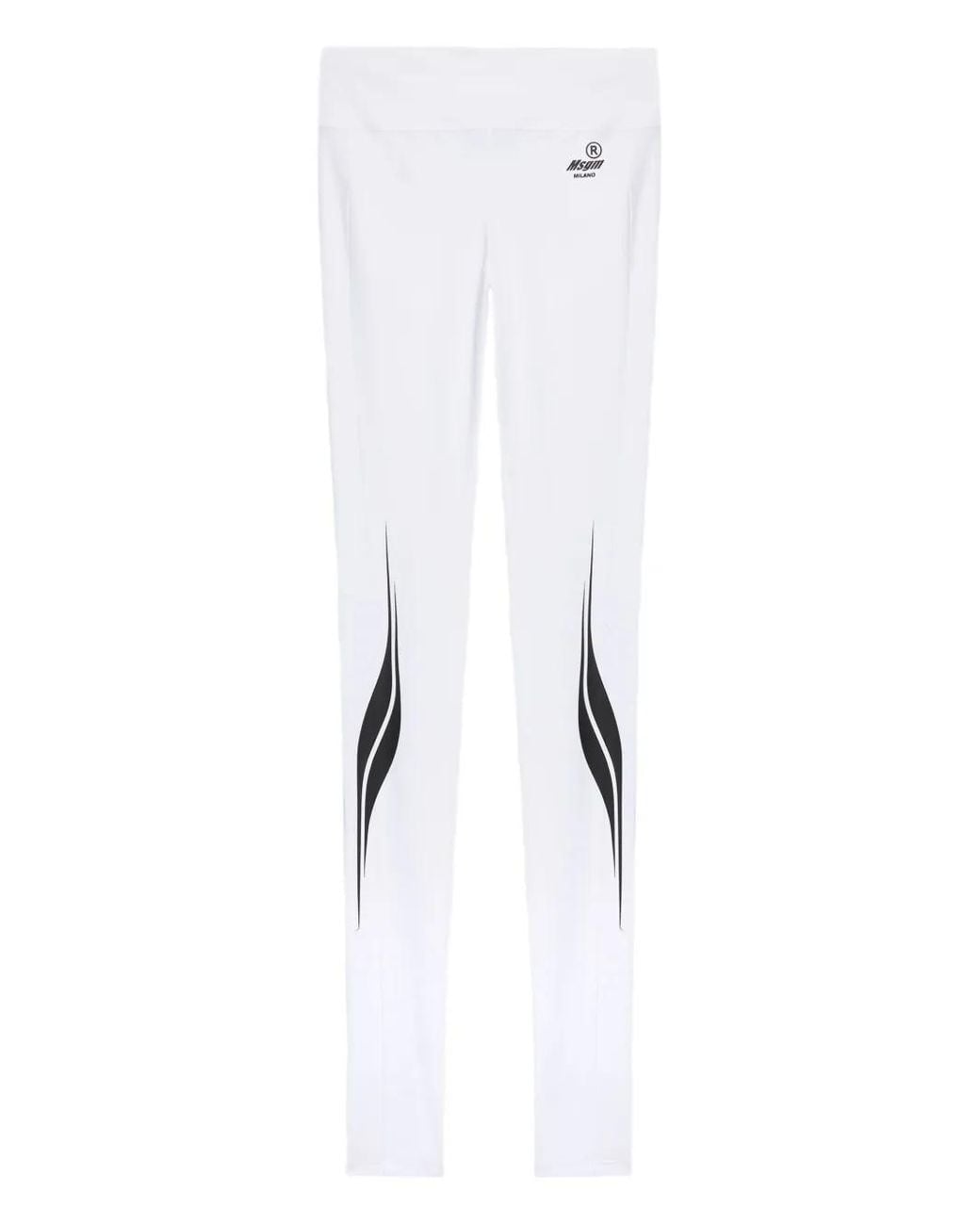 Legging À Motif De Logo MSGM en coloris White
