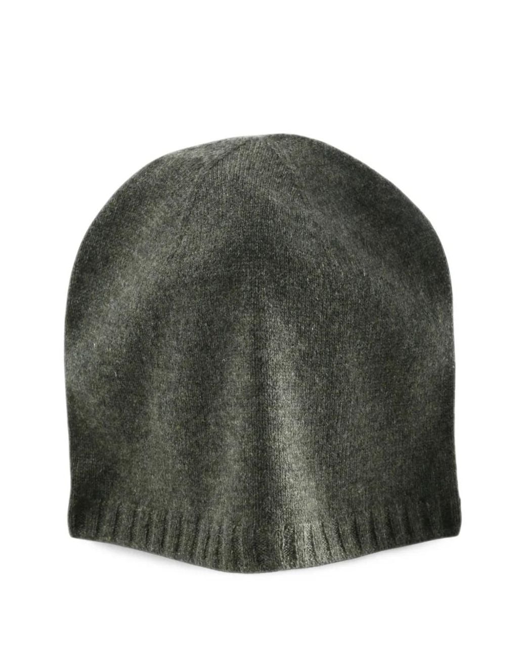 Ziggy Chen Green Ribbed-Trim Beanie Hat for men