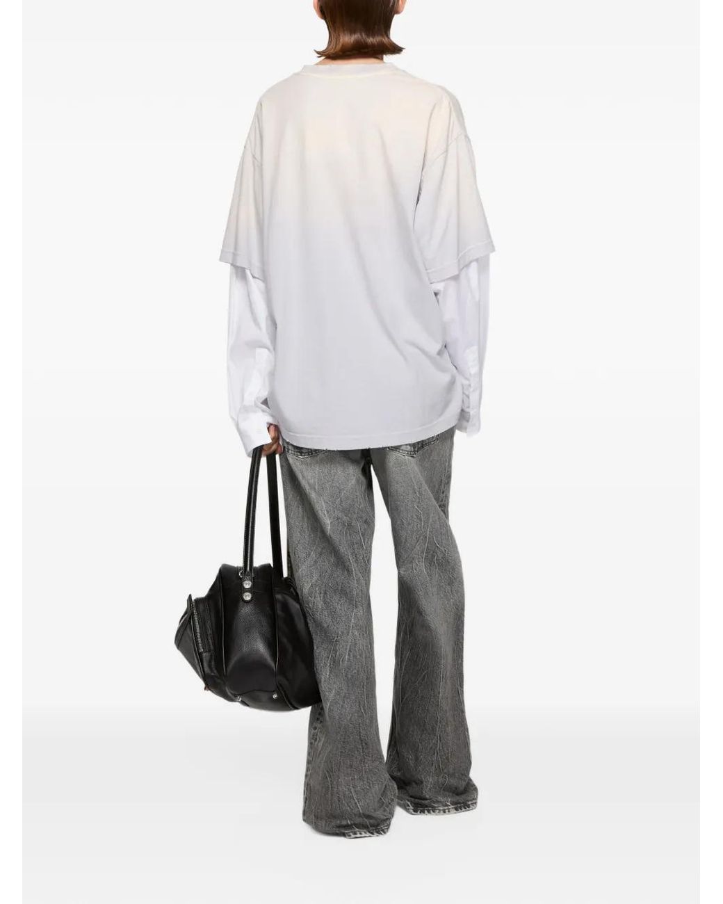 Acne Gray Belted Jeans