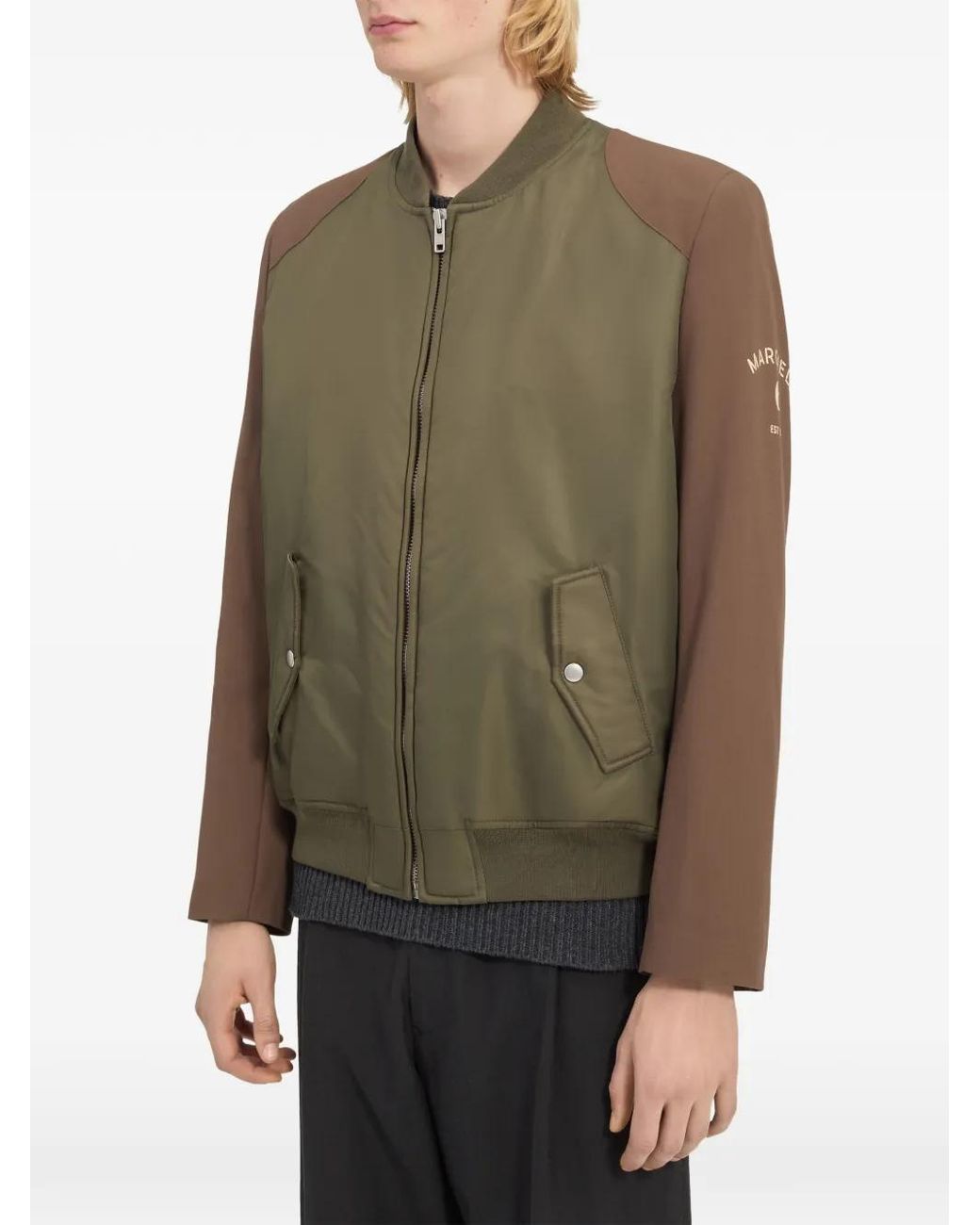 MM6 by Maison Margiela Green Mannequin Bomber Jacket for men
