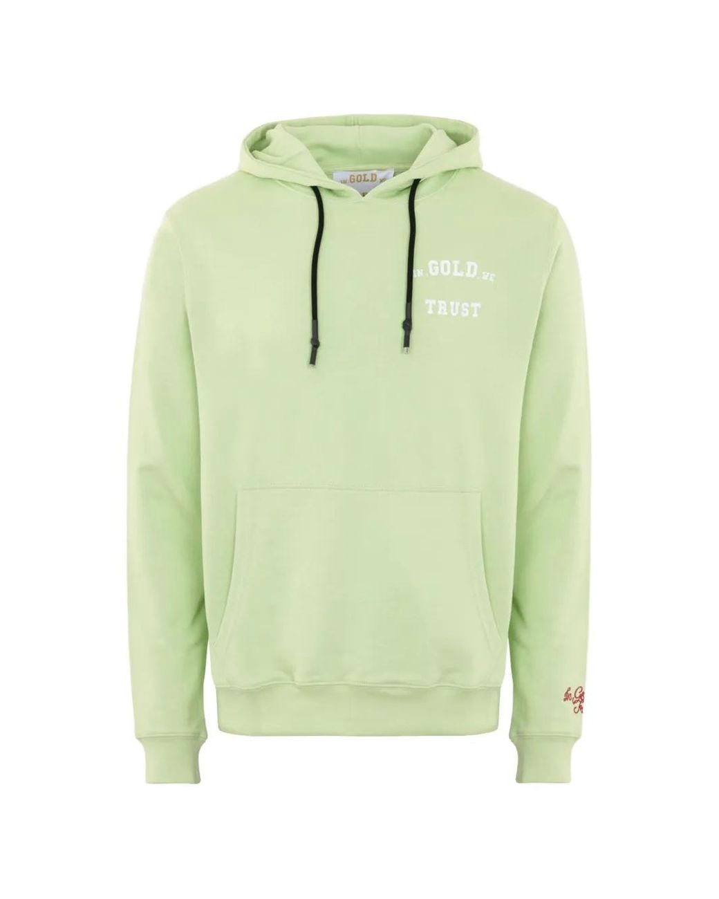 In Gold We Trust Green The Notorious Logo-Print Hoodie for men