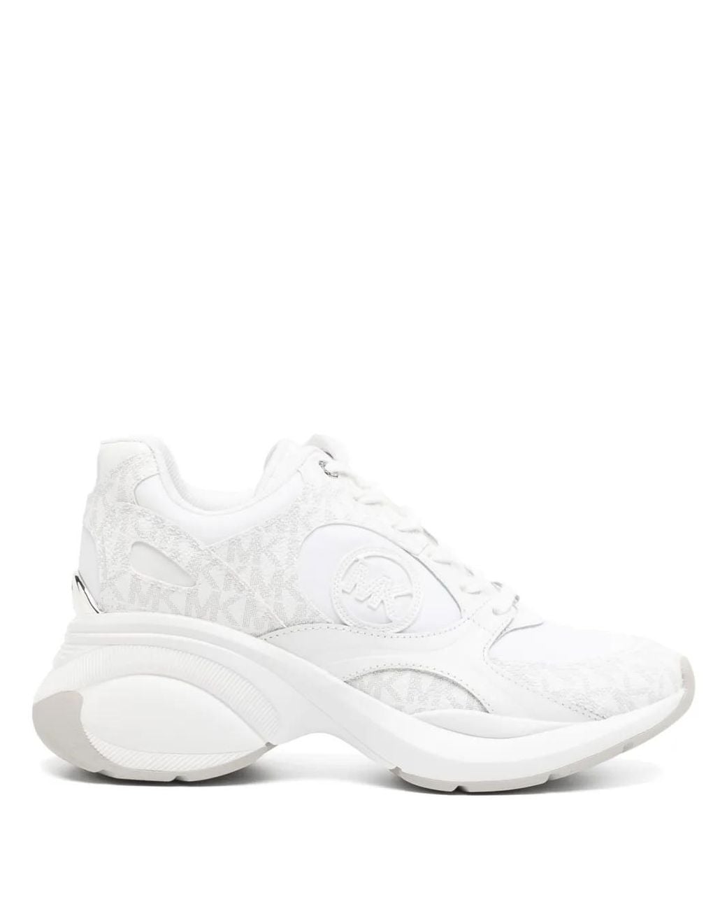 Michael Kors White Lace-Up Fastening Trainer