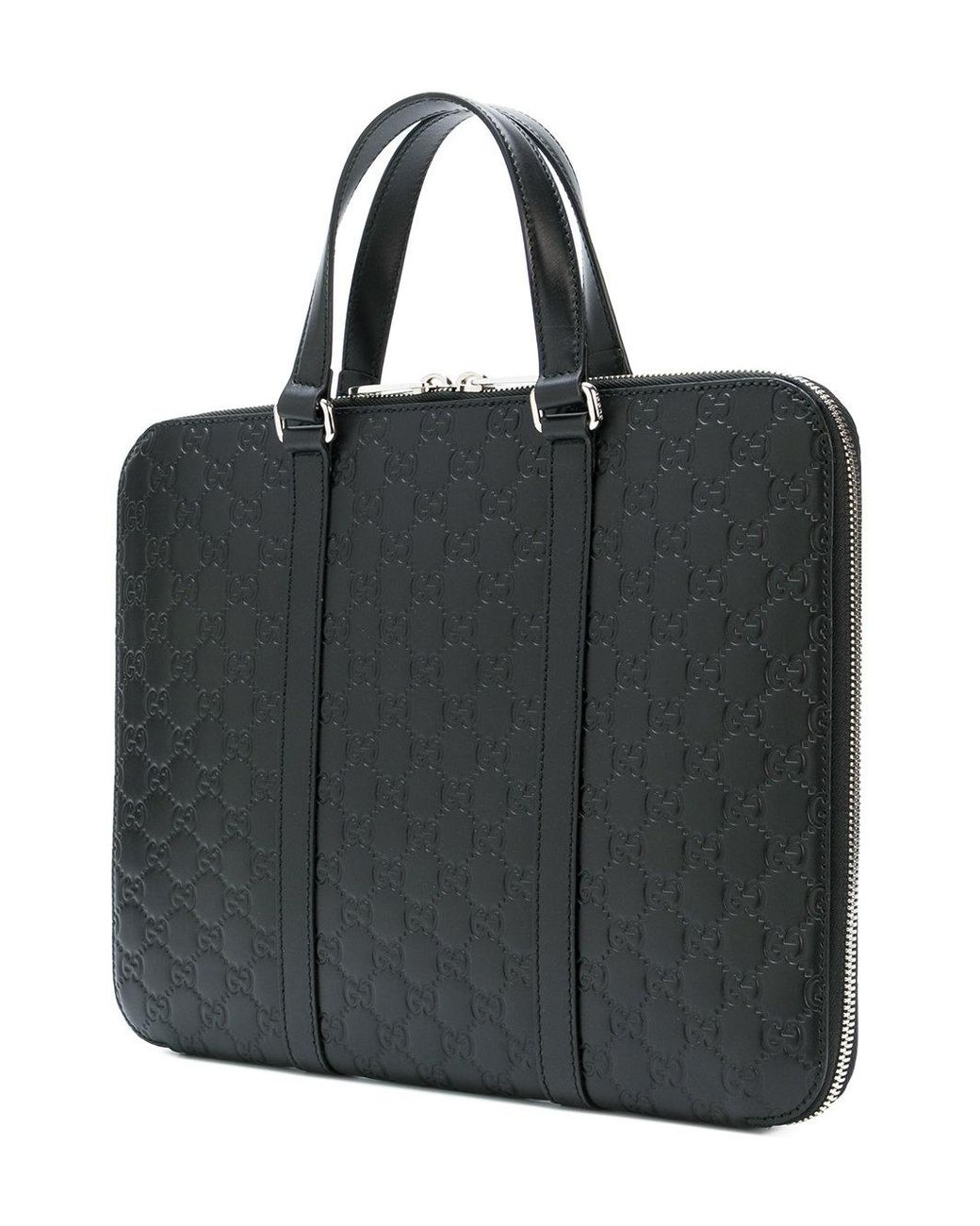 Gucci Signature Laptop Bag in Black for Men | Lyst