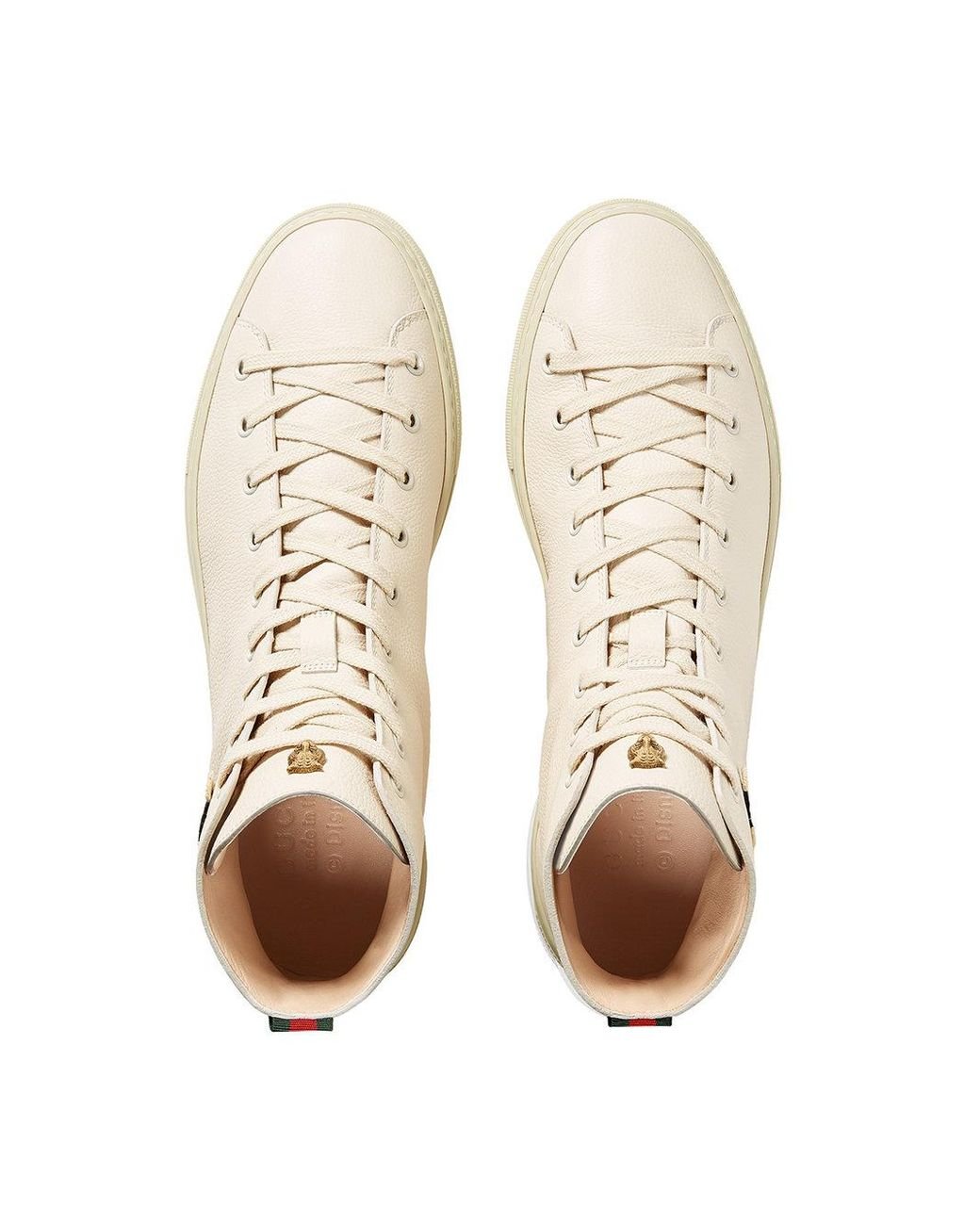 Sneakers alte con tigre da Uomo di Gucci in Bianco | Lyst