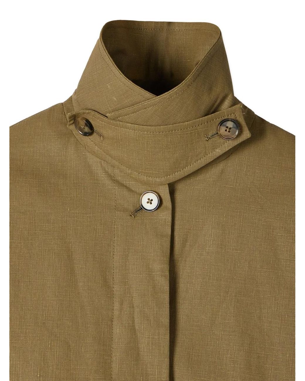 Paul Smith Green Linen Jacket With Contrast Cuffs