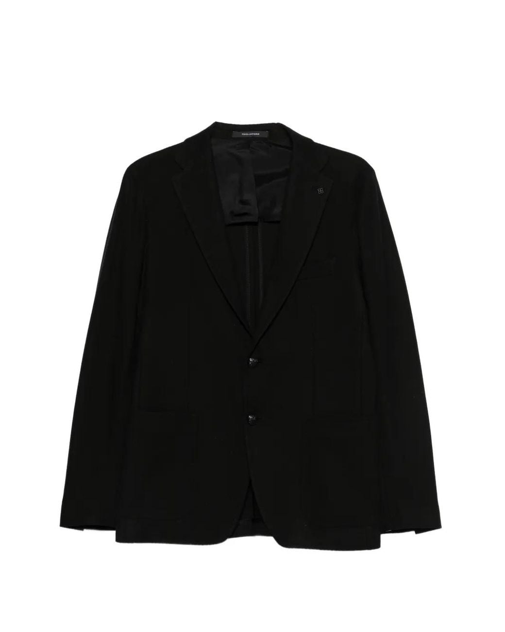 Tagliatore Black Single-Breasted Blazer for men