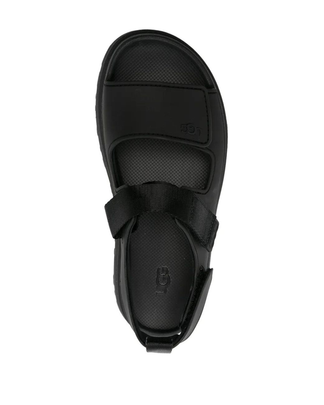 Ugg Black Platform Sandals 'Goldenglow'