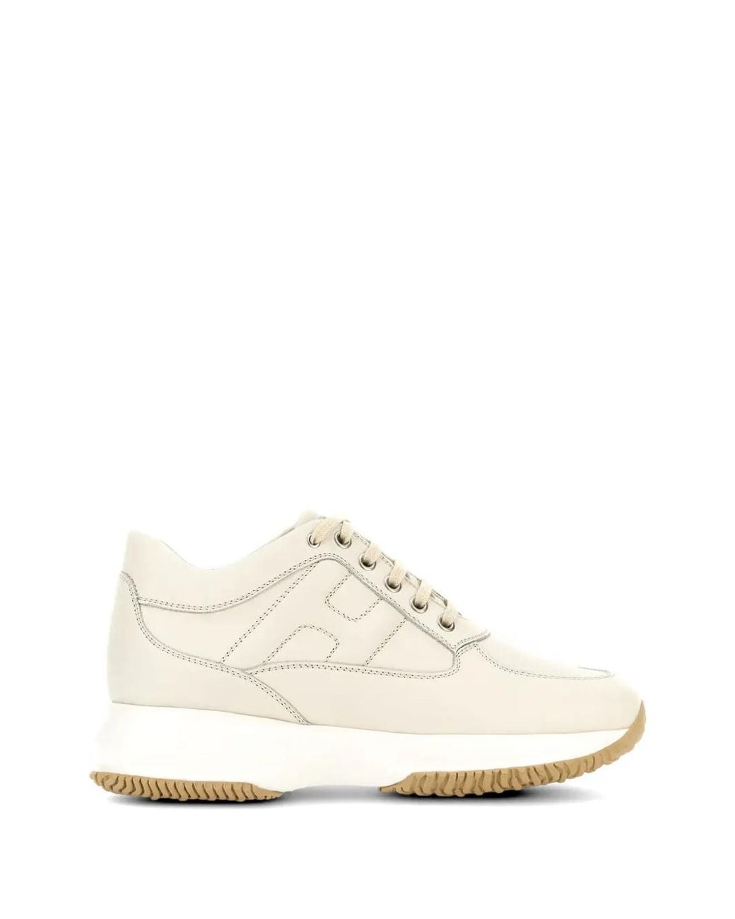 Hogan White Interactive Logo-Panel Sneakers