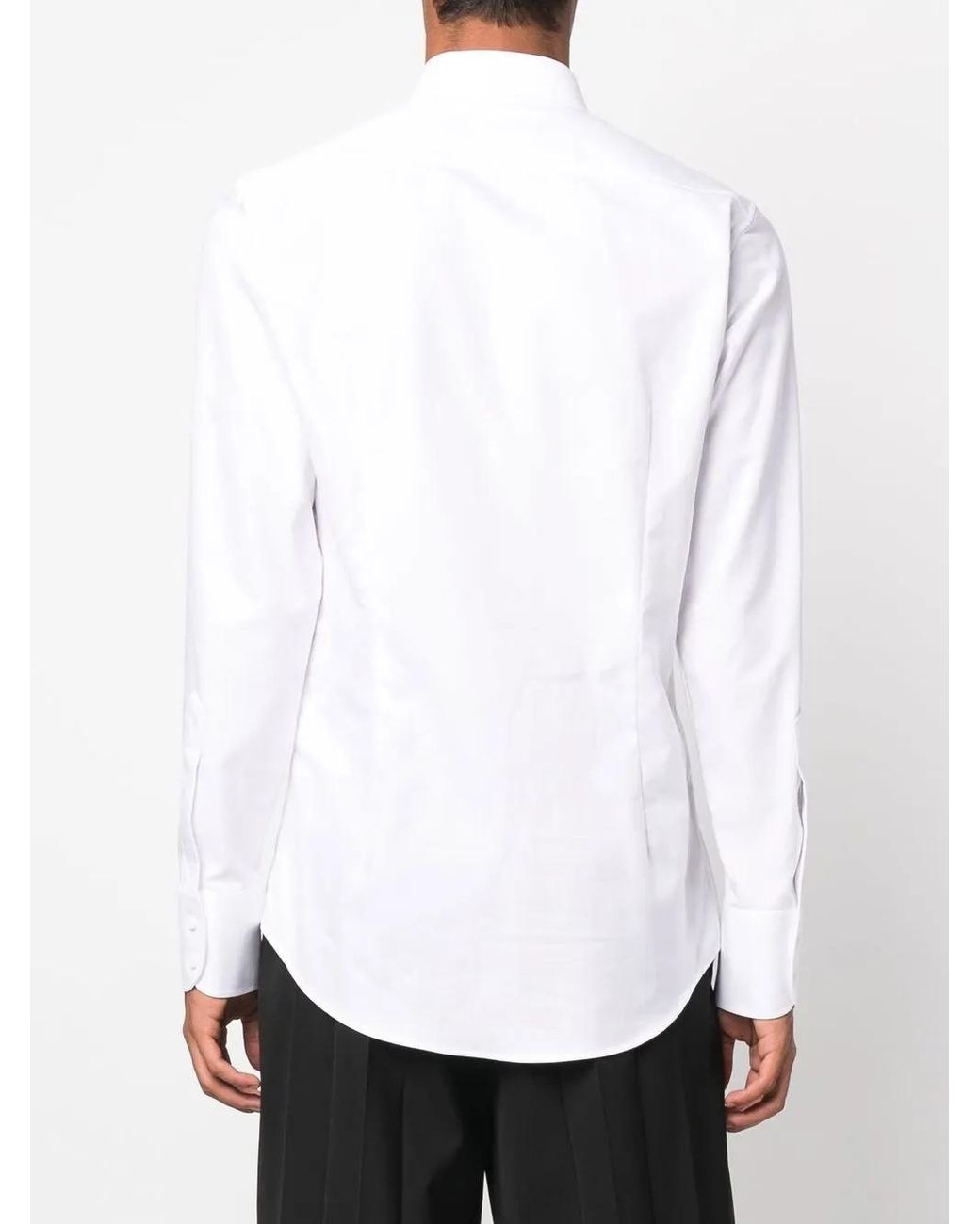 DSquared² White Easy Slim 70's B Down Shirt for men