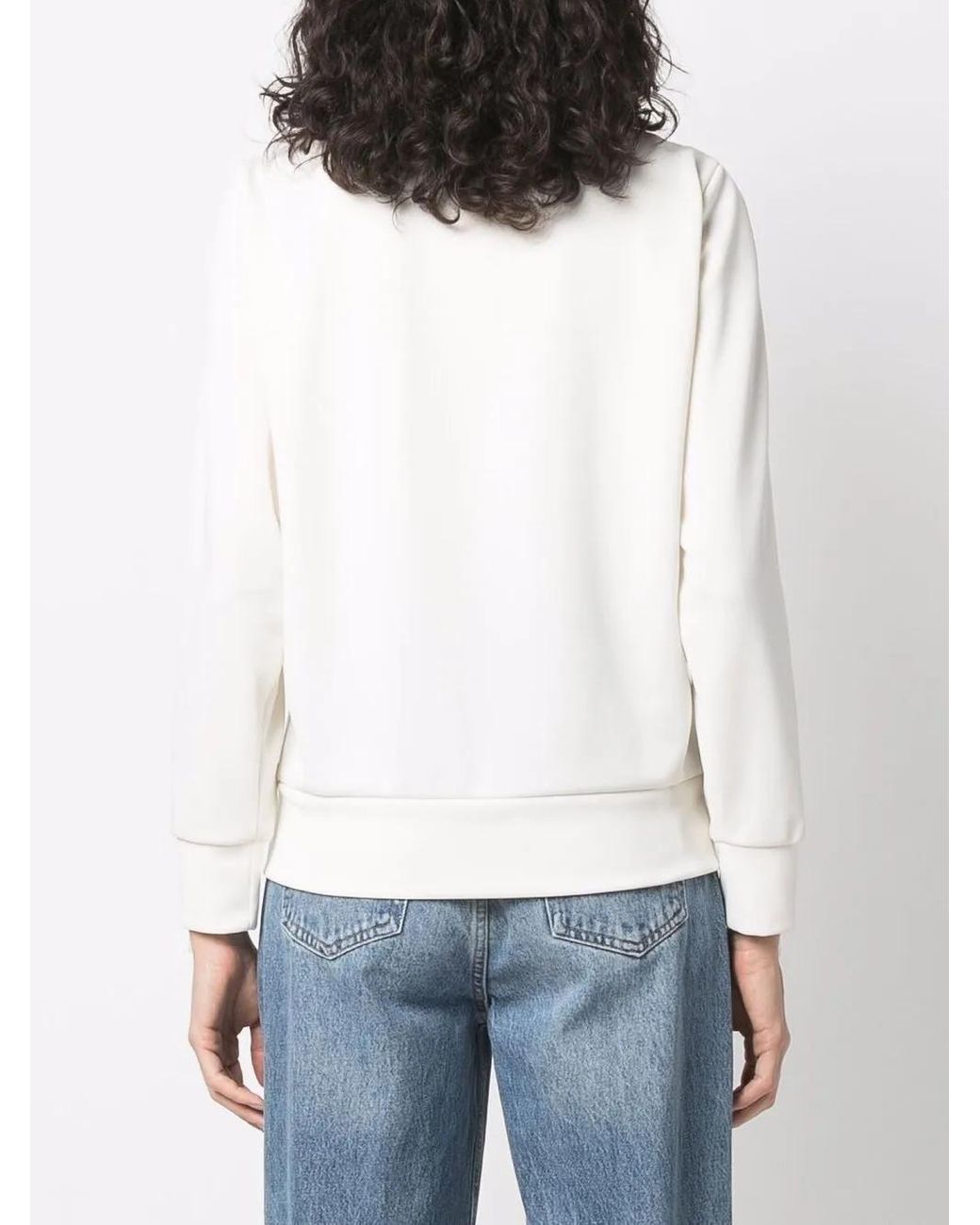 Golden Goose Deluxe Brand White Collar Sequins Embellished Track Jacket