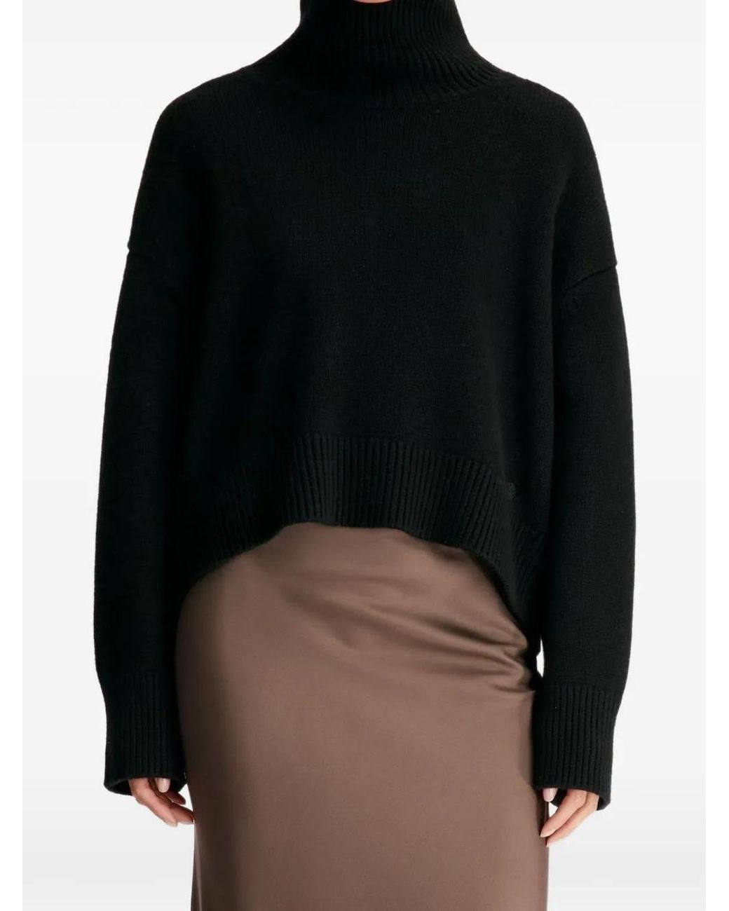Loulou de Saison Black Jonah Cashmere Sweater