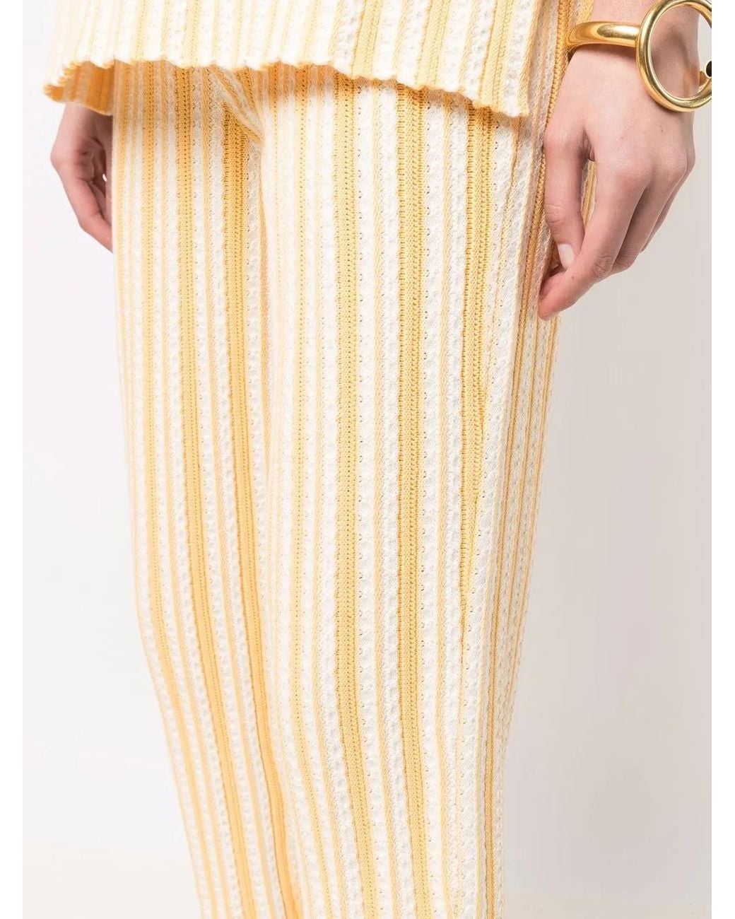 Jil Sander Cropped Broek in het Natural