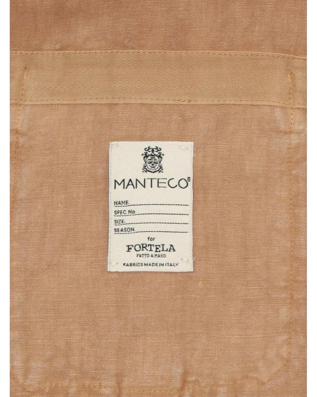 Fortela Natural Bohem Short-Sleeve Linen Shirt