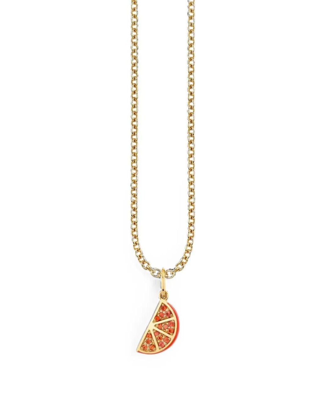 Sydney Evan White Motif Sapphire Necklace