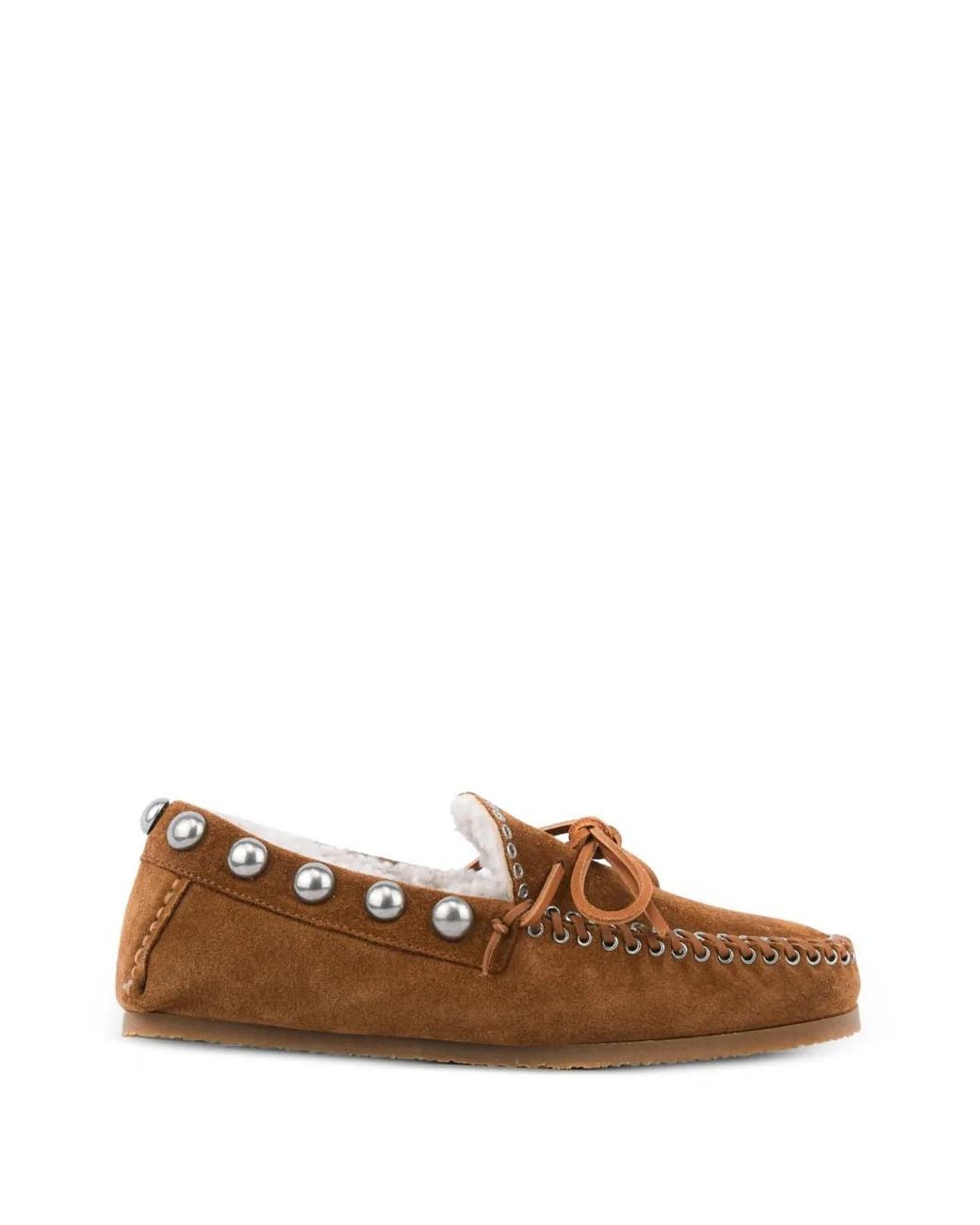 Isabel Marant Brown Loafer Mit Shearling-Futter