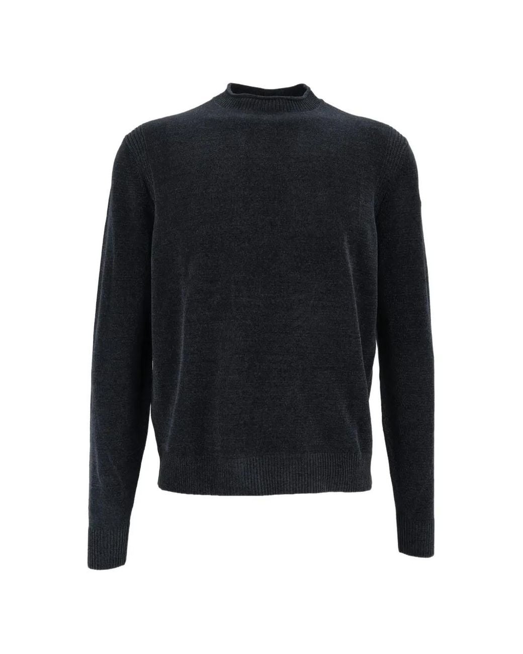 Rrd Blue Velvet-Effect Crew-Neck Sweater for men