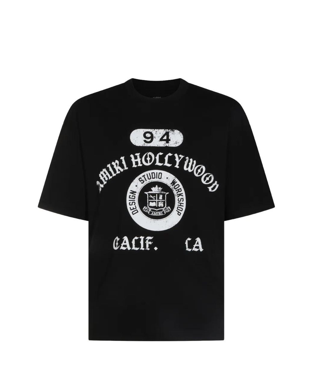 Amiri Black Graphic-Print Cotton T-Shirt for men