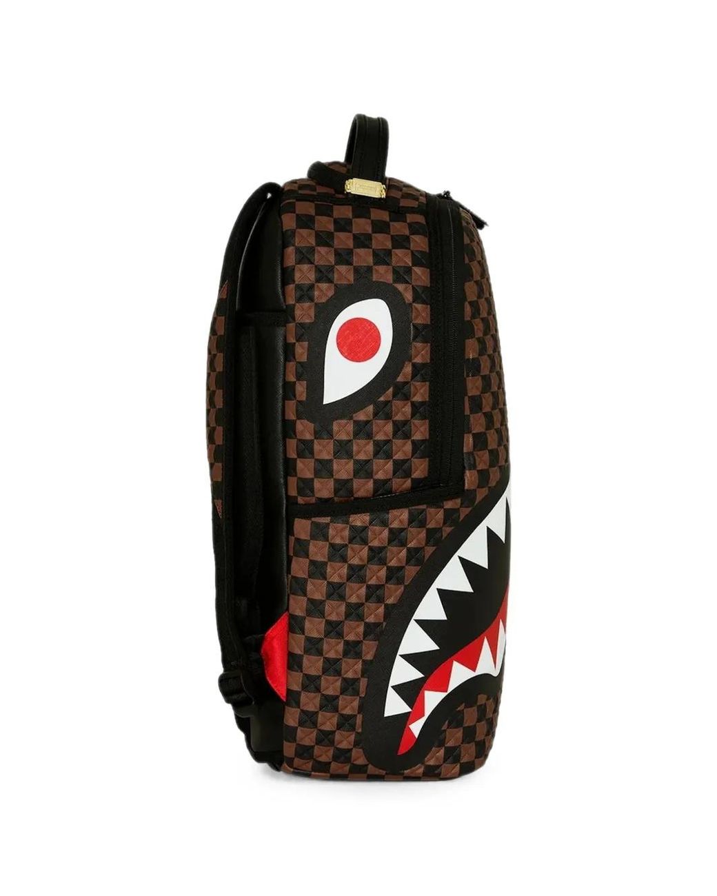 Sprayground Shark Mouth Checkered Backpack