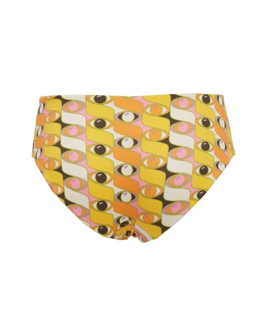 LaDoubleJ Yellow Boy Graphic-Print Bikini Briefs