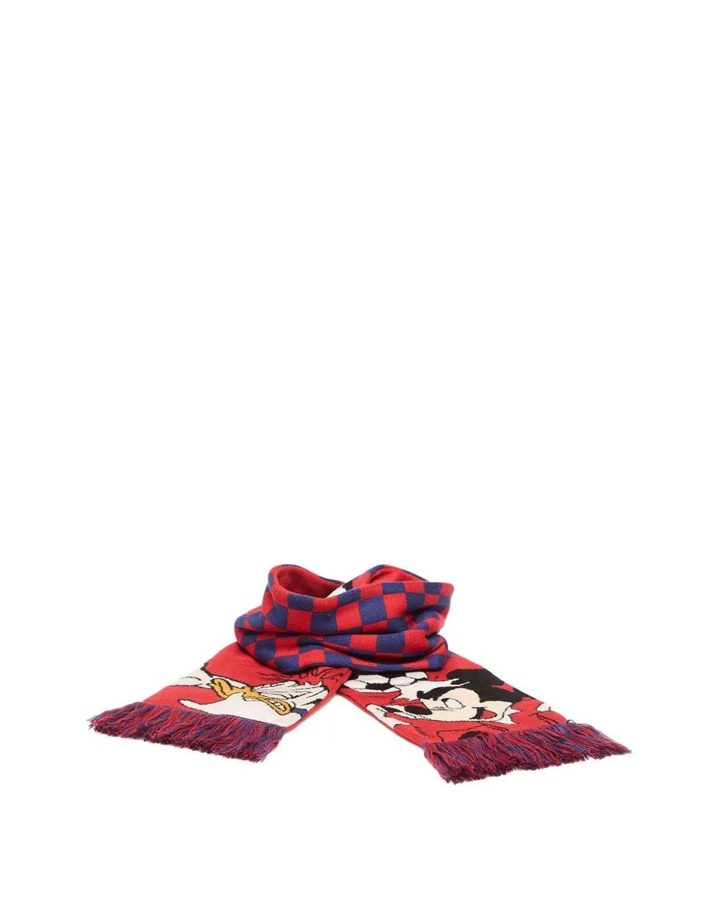Adidas Red X Brain Dead X Disney Fringed Scarf
