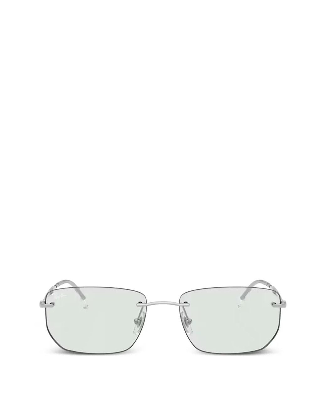 Ray-Ban White Transitions-Lenses Rimless Sunglasses