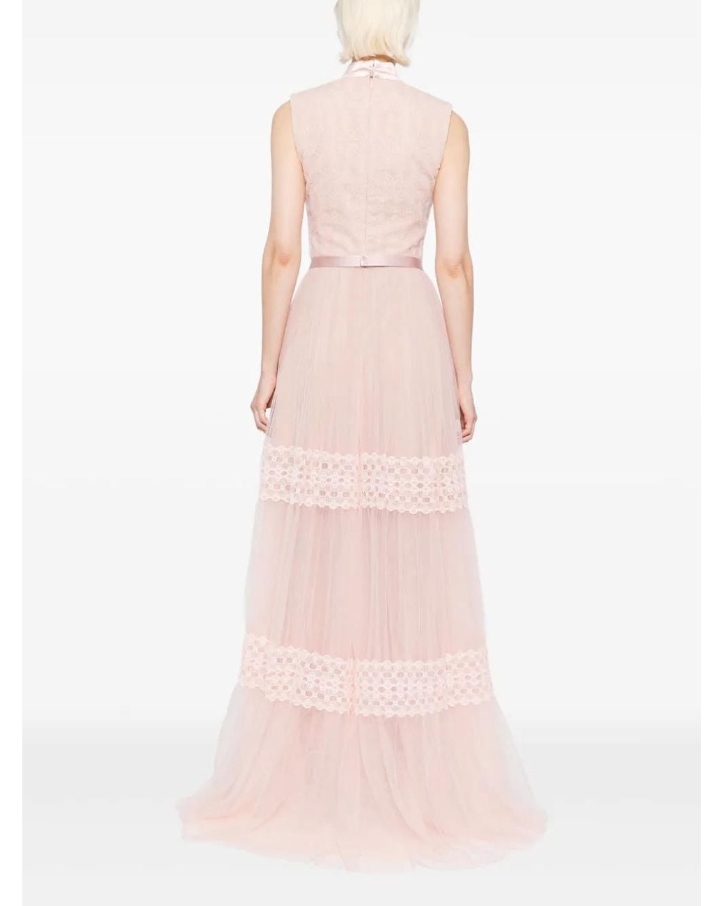 Saiid Kobeisy Pink Lace Dress