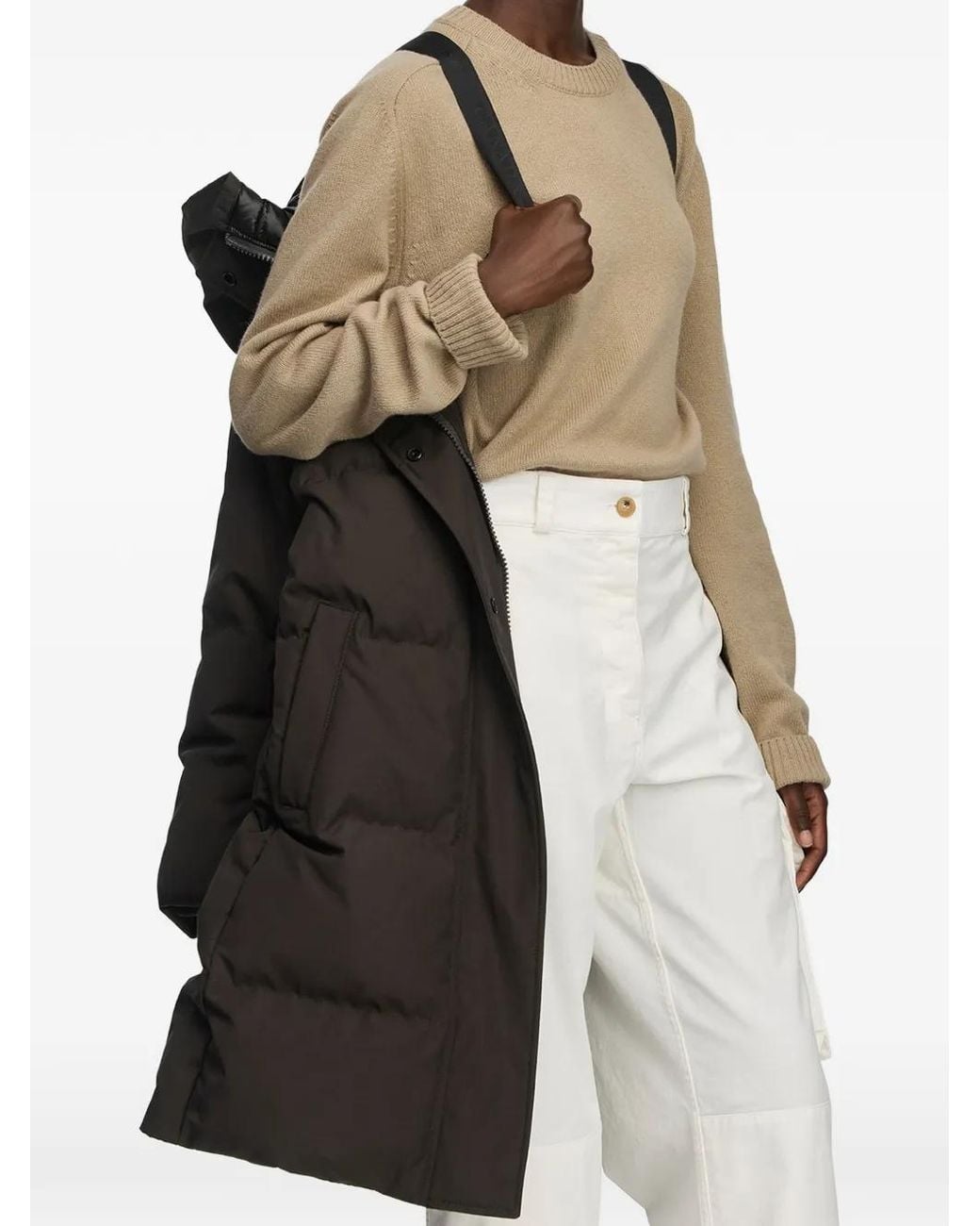 Canada Goose Black Louise Quilted Parka Coat