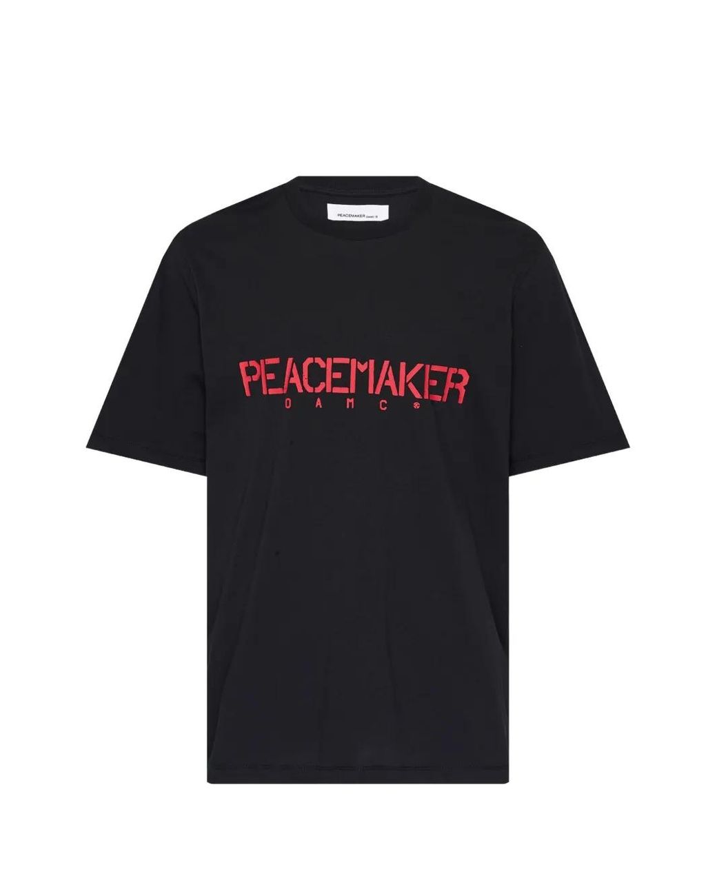 Oamc Peacemaker Black Logo-Print T-Shirt for men