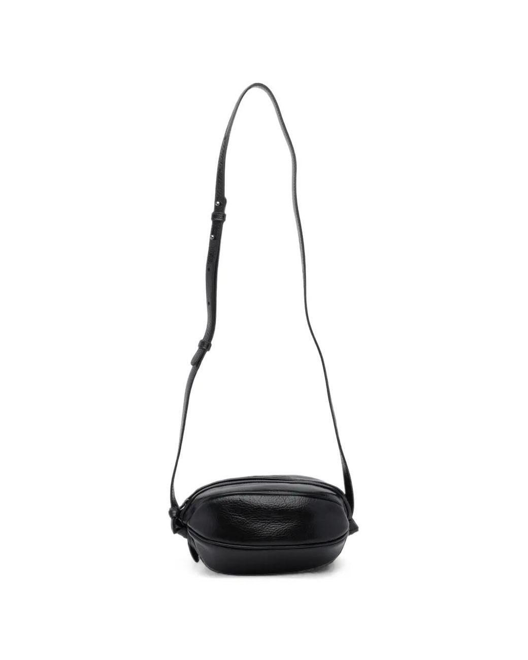 Hereu White Boya Leather Cross Body Bag