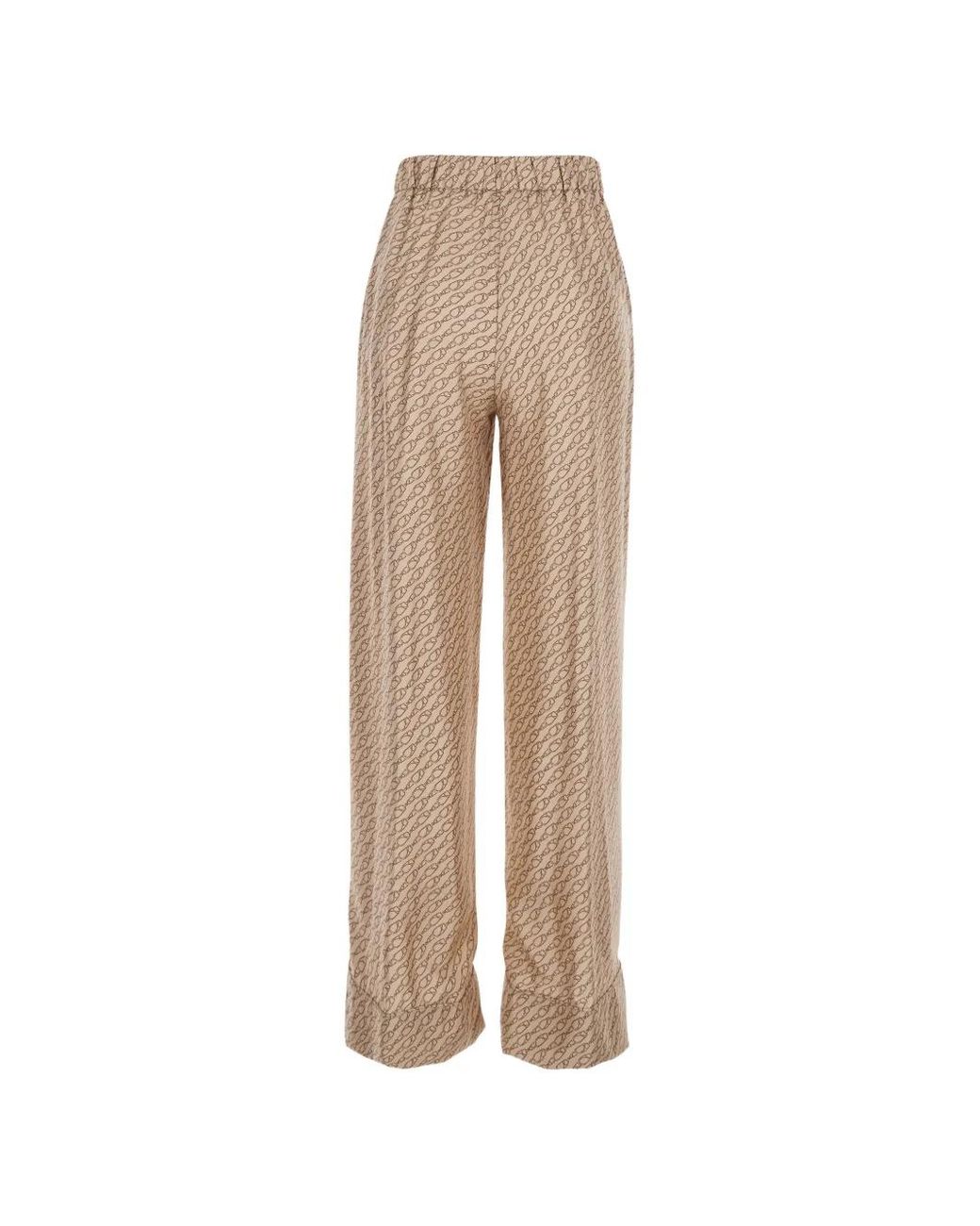 Herno Natural Patterned Drawstring-Fastening Trousers
