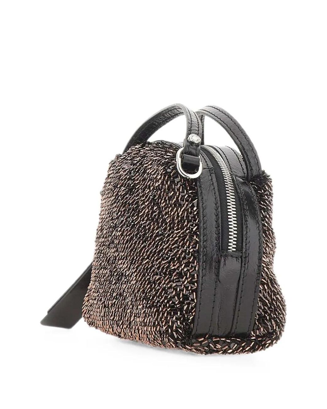 Gianni Chiarini Black Small Alifa Sequin-Embellished Tote Bag