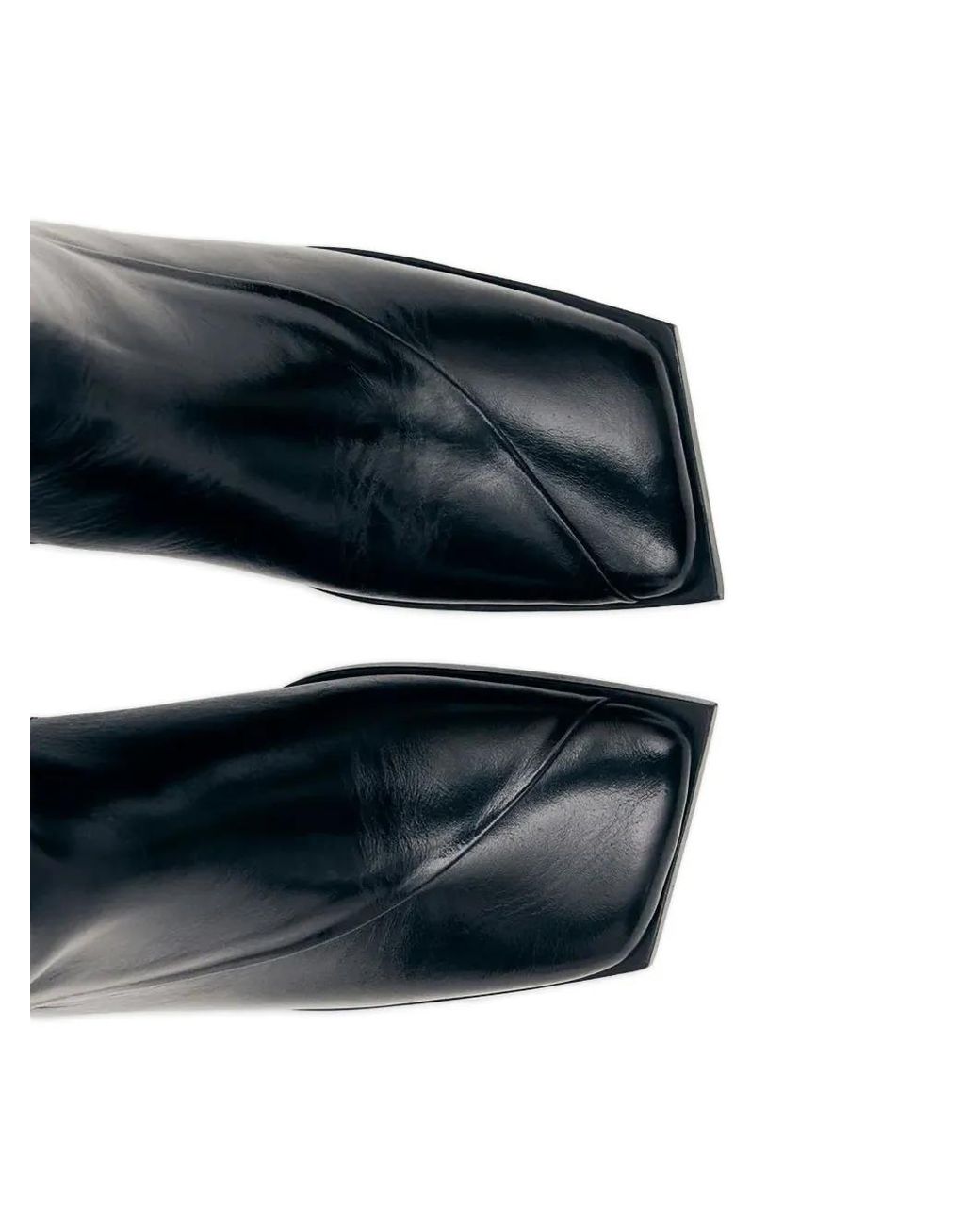 Alohas Black Square-Toe Boots