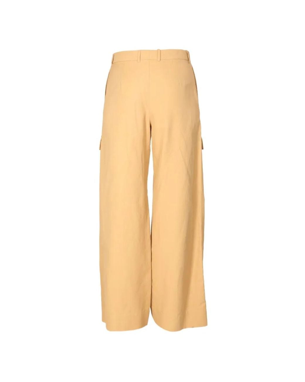 Stella McCartney White Pantalon Ample À Poches Cargo