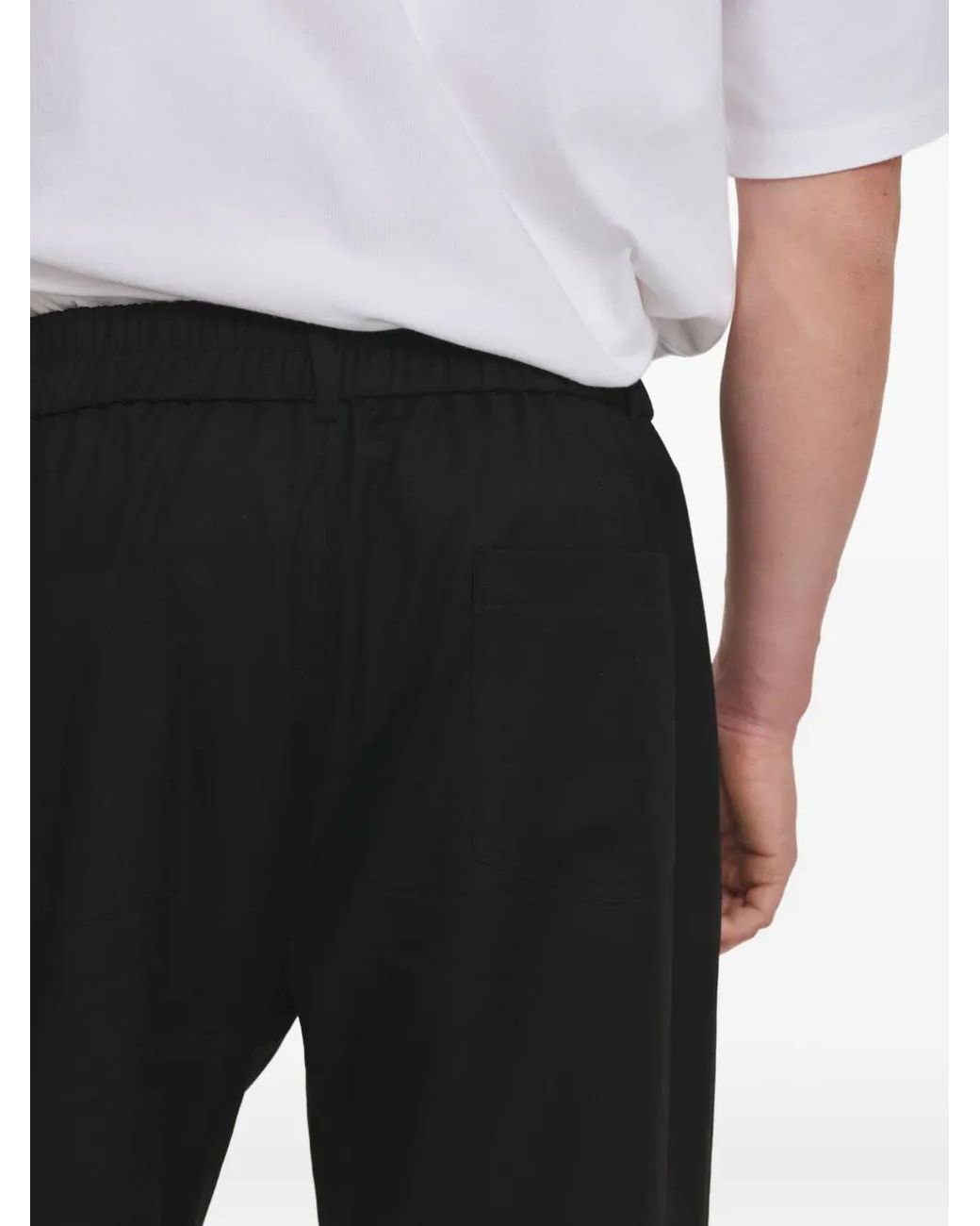 IRINA VOINEA Black Pantalon Évasé À Boutonnière for men