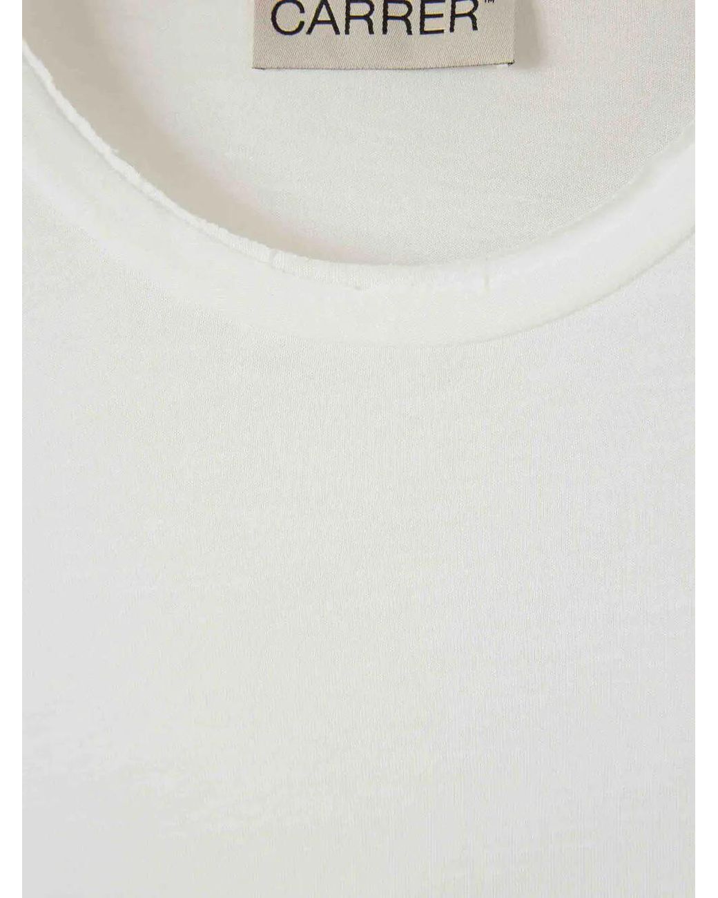 Carrera White Doria Double-Layer Organic Cotton T-Shirt for men