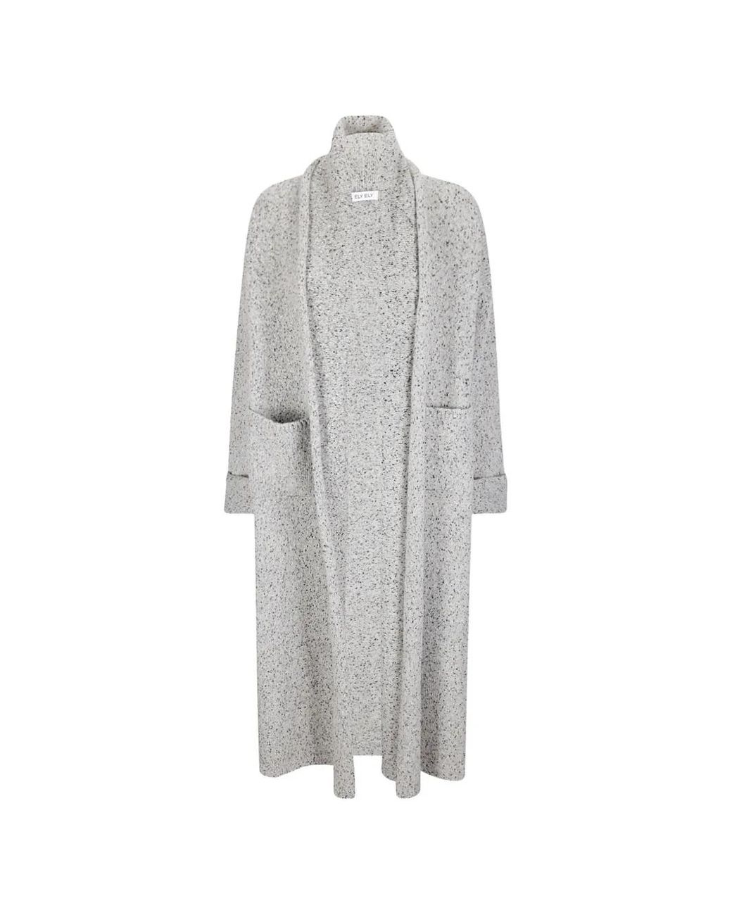 ELY ELY Gray Camilla Marl-Effect Midi Dress