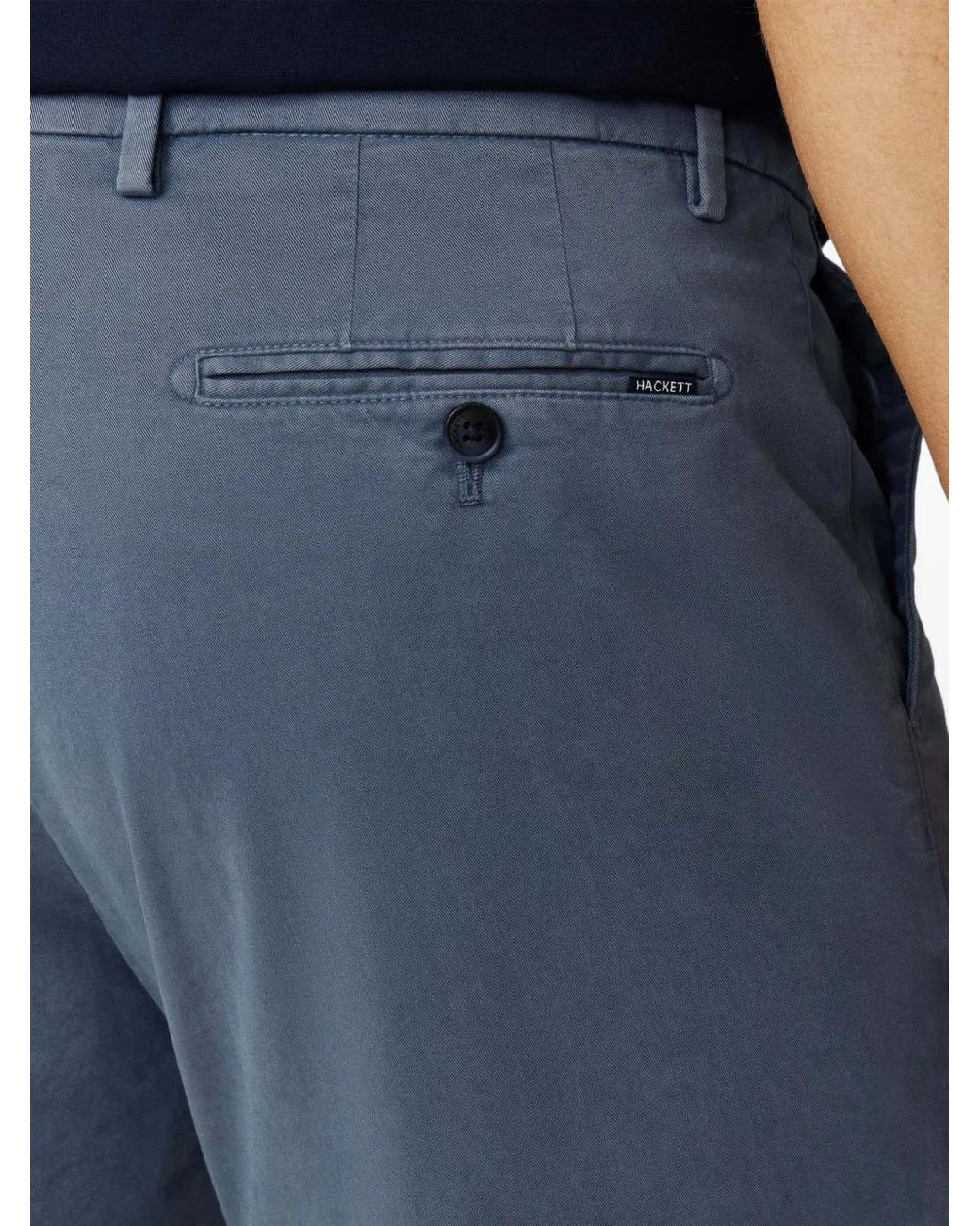 Hackett Blue Sanderson Tailored-Fit Chino Shorts for men