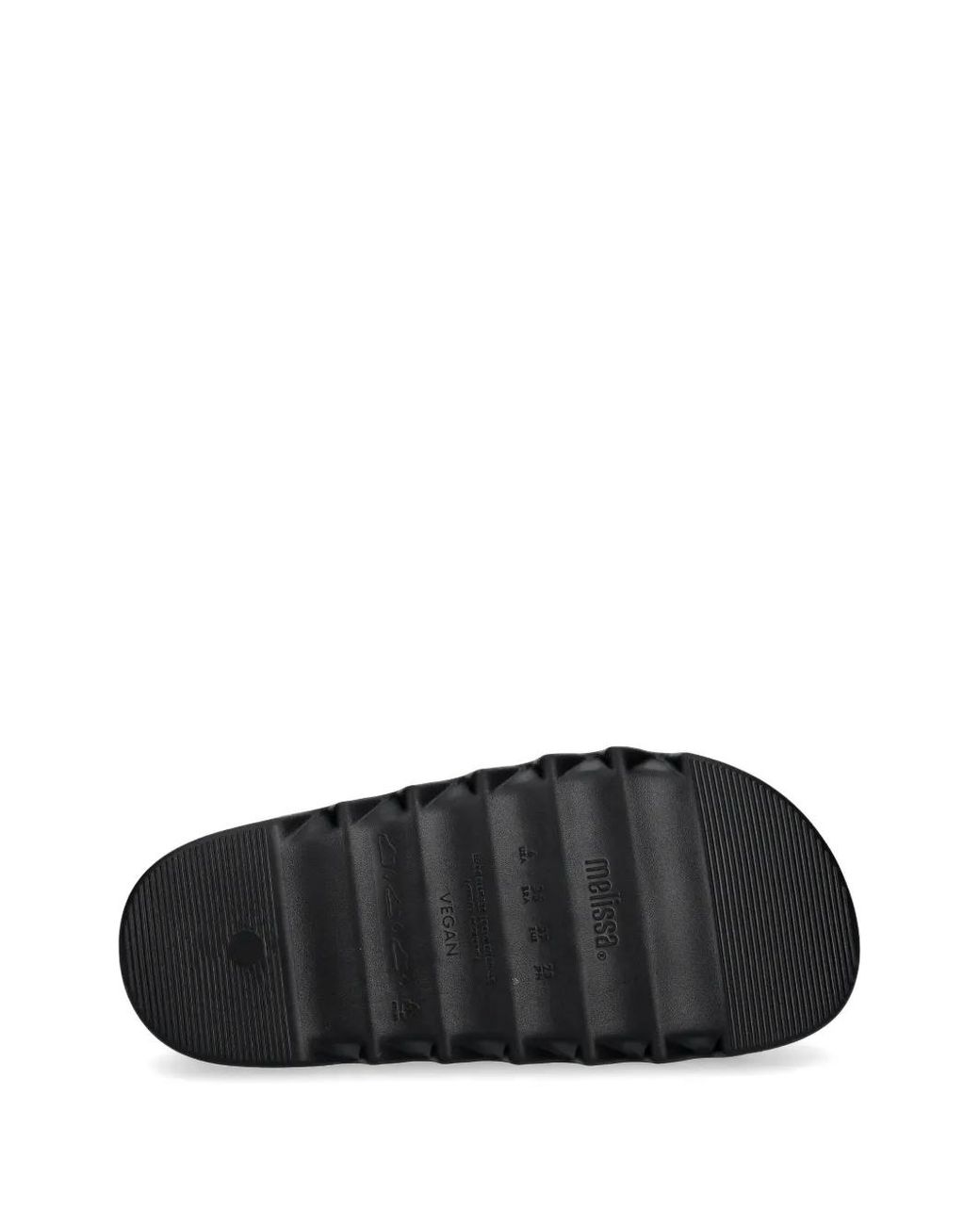 Melissa Black Cross M Lover Platform Slides