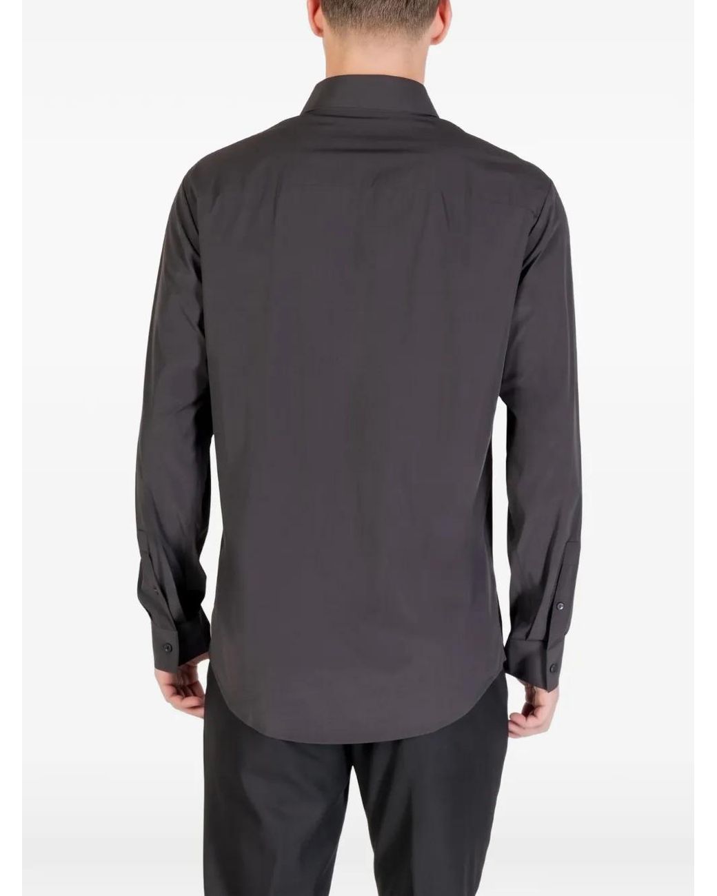 ARMANI EXCHANGE Gray Button-Up Shirt for men
