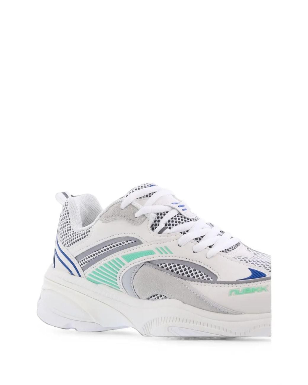 Nubikk White Comet Runner Logo-Print Low-Top Sneakers
