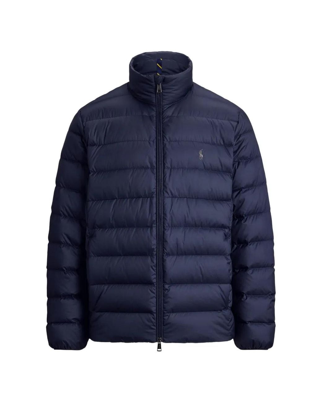 Polo Ralph Lauren Blue Quilted Mock-Neck Padded Jacket for men