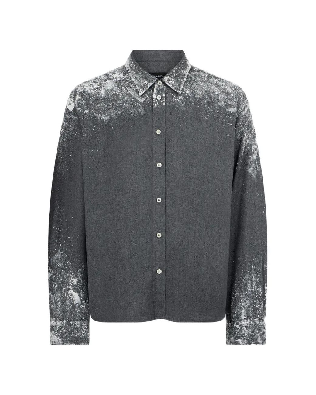 DSquared² Frosted Boxy Overhemd in het Gray voor heren