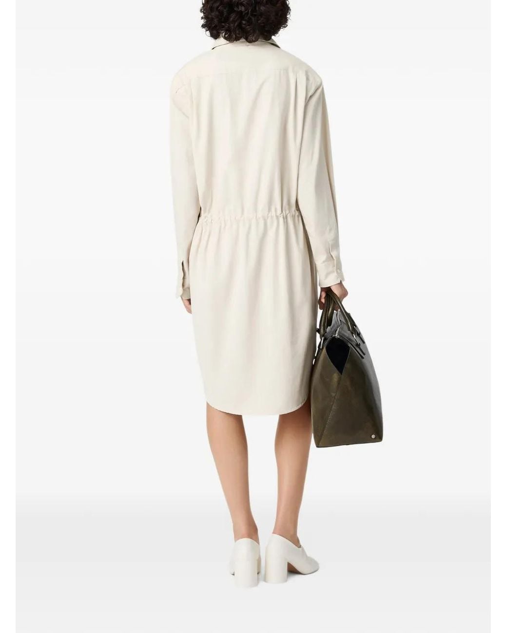 MM6 by Maison Margiela White Button-Front Shirt Dress