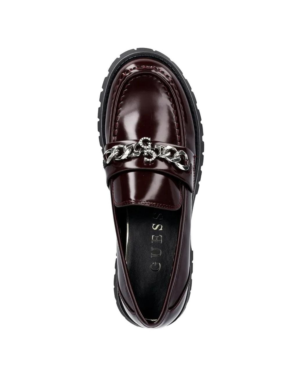 Guess Black Almer Chain Mocassins
