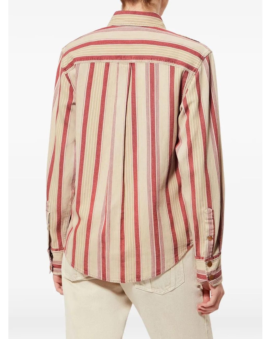Isabel Marant Pink Gelva Striped Shirt