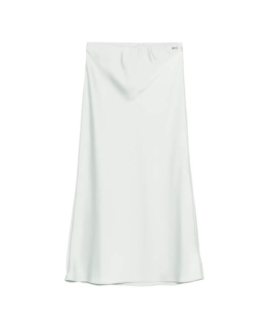 Calvin Klein Effen Midi-Rok in het White